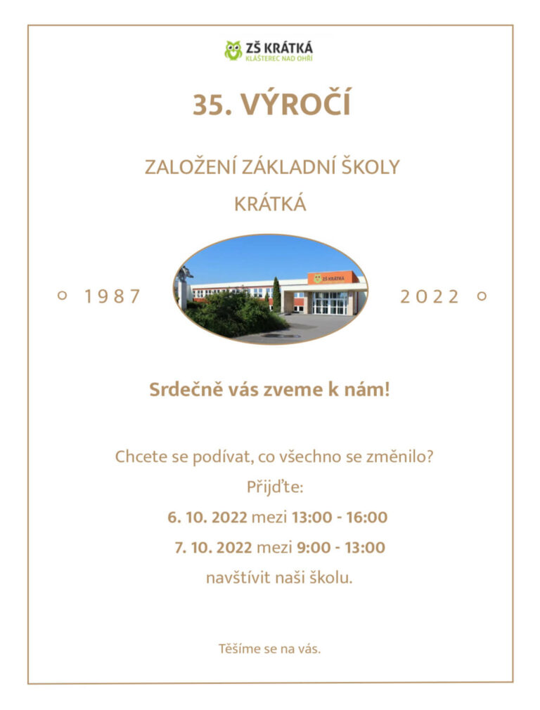 35. výročí založení školy